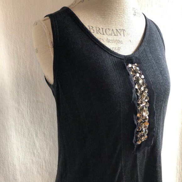 AUTHENTIC Vera Wang Embellished Tank Top: Size S - Picture 5 of 14